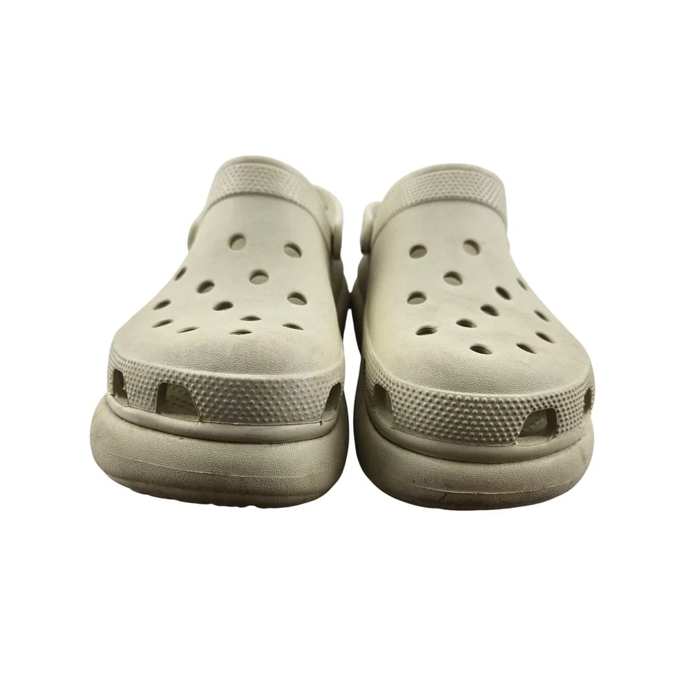 Crocs Classic Crush Clog Bone Men 8 Women 10‎ Platform Chunky Sole Sandal 207521